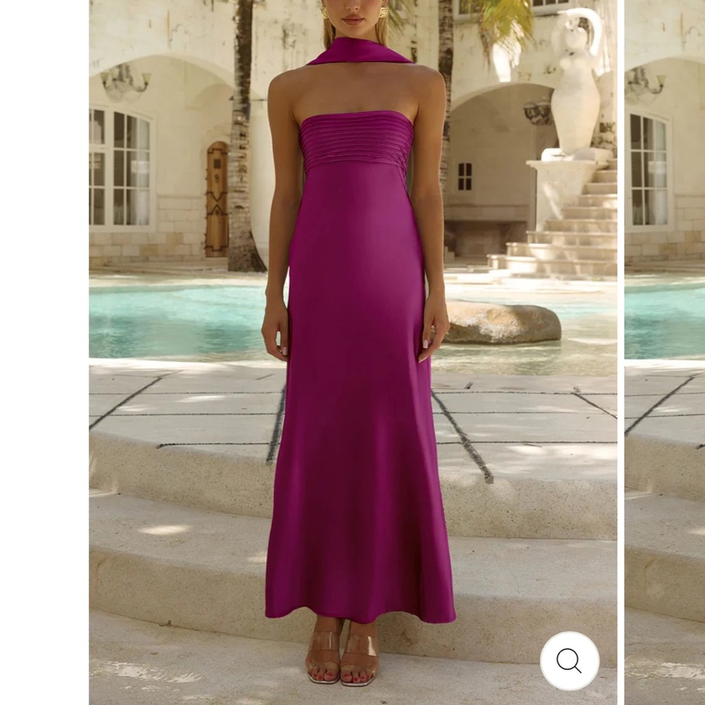 Jaus elsa maxi dress in plum